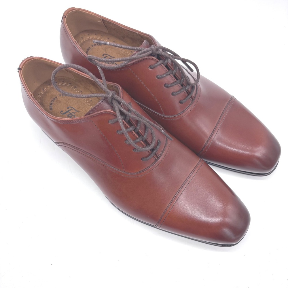 Florsheim Men's Size 12 Corbetta Cap Toe Cognac Leather Oxford shoes  11528-221